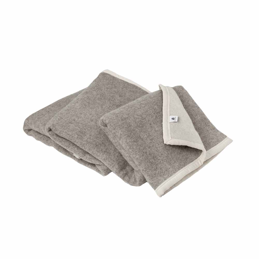 Poyet Motte Sant FE Blanket 100% Wool Blanket 500Gsm - Twin 72in X 90in/Bizet/Natural