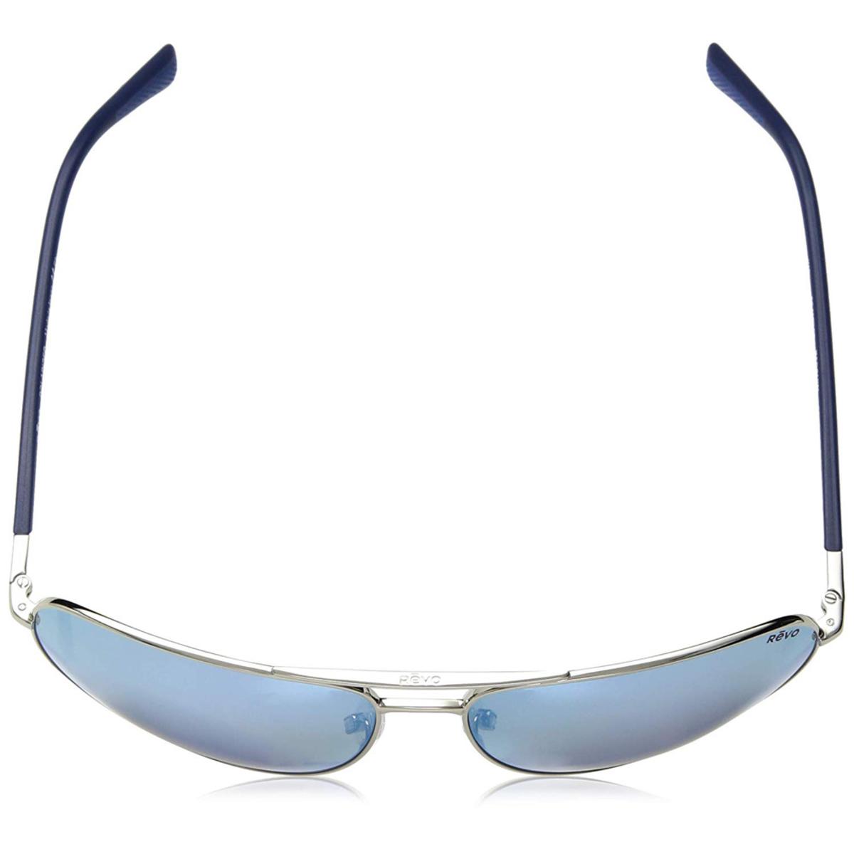  Revo Mens Tarquin Aviator Sunglasses Blue Water Lens With Chrome Frame