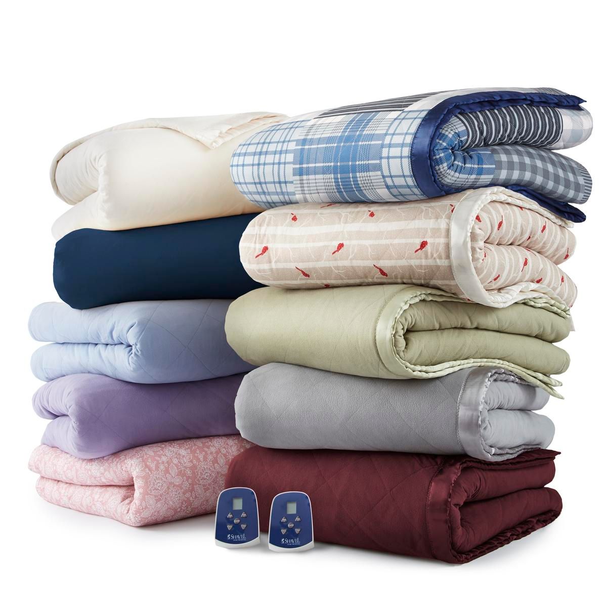  Shavel Micro Flannel Electric Heated Blanket - Full
