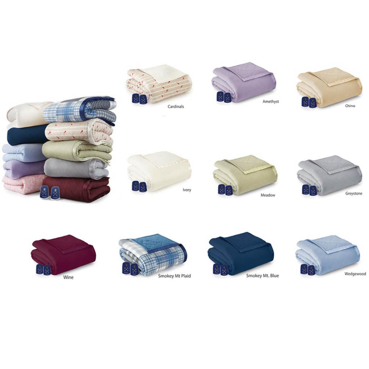  Shavel Micro Flannel Electric Heated Blanket - Full