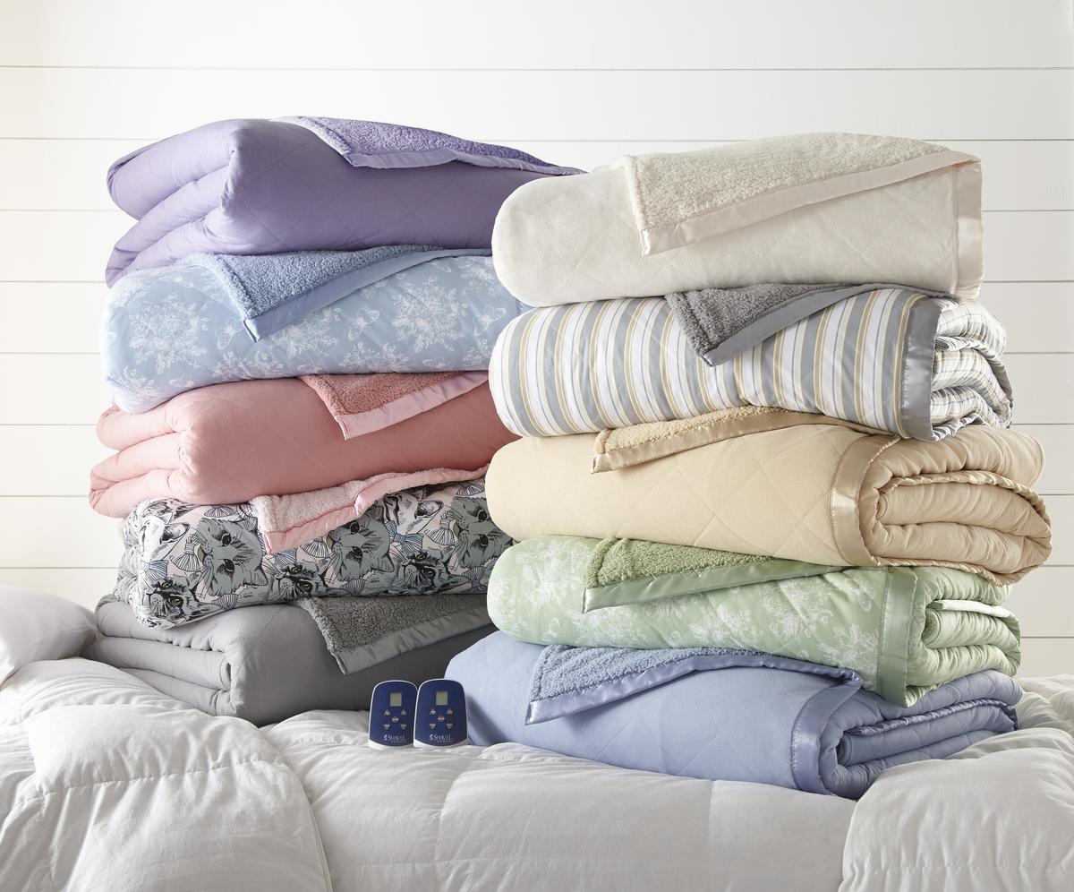  Shavel Micro Flannel Electric Heated Sherpa Blanket - Twin