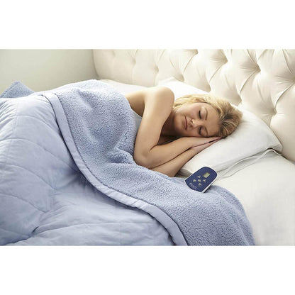  Shavel Micro Flannel Electric Heated Sherpa Blanket - Twin