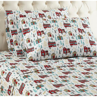  Shavel Micro Flannel Print Sheet Set - Cal King