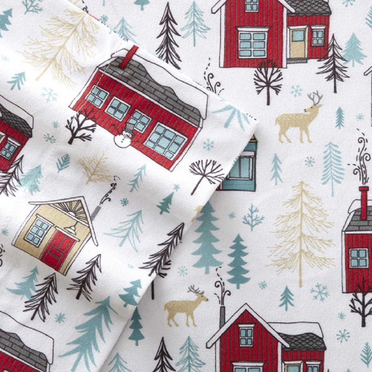  Shavel Micro Flannel Print Sheet Set - Full
