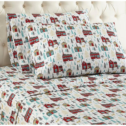  Shavel Micro Flannel Print Sheet Set - King