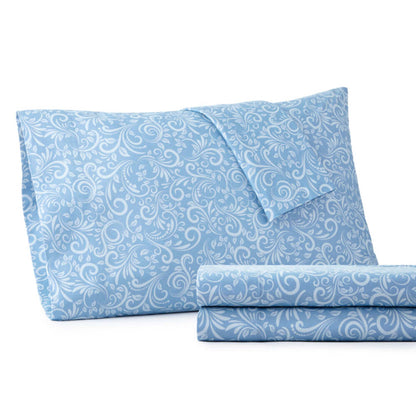  Shavel Micro Flannel Printed Deep-Pocket Sheet Set - Cal King