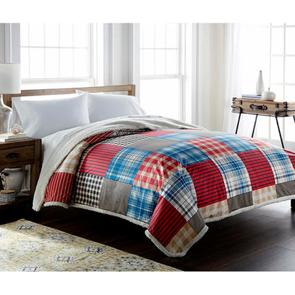  Shavel Micro Flannel Sherpa Blanket - Full/Queen