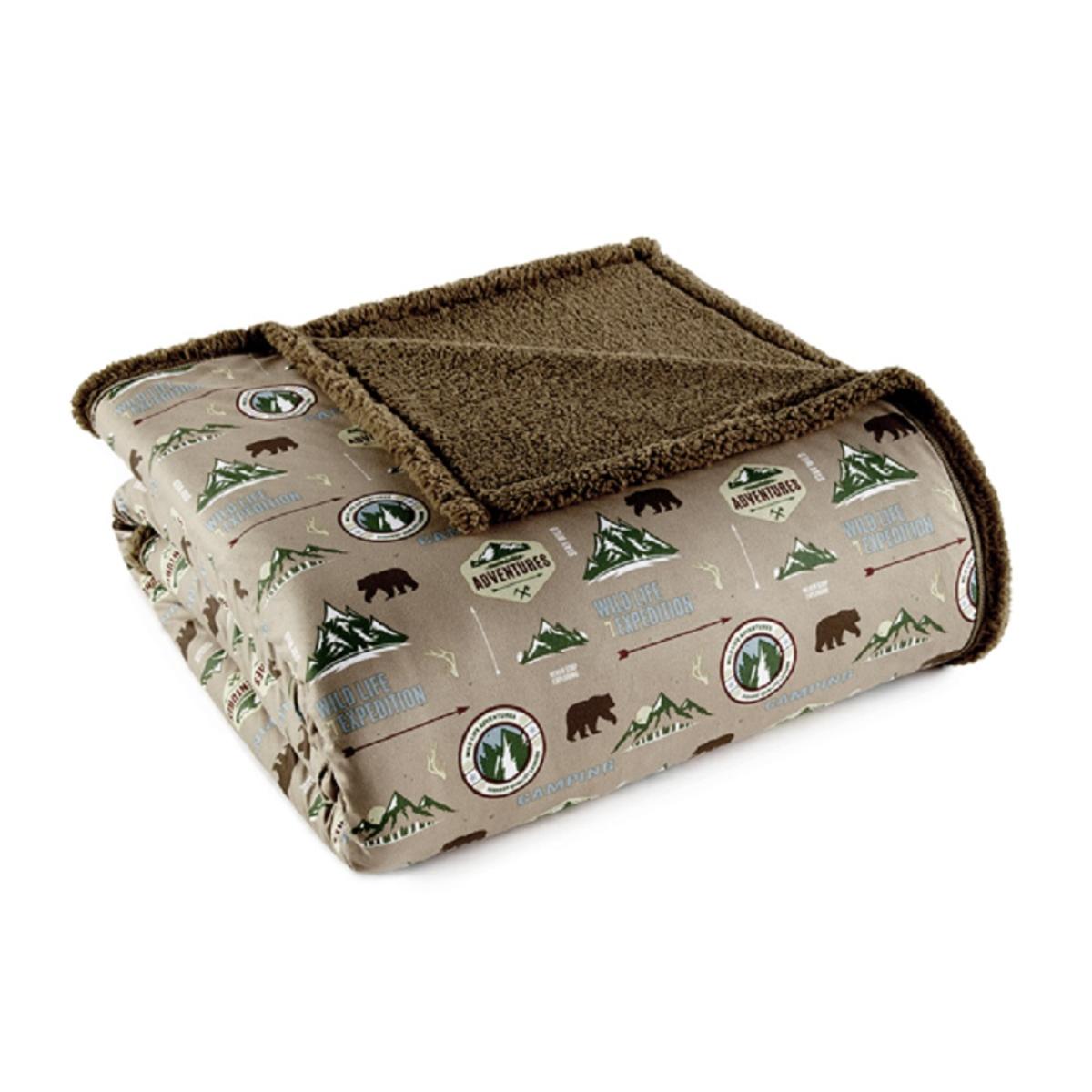  Shavel Micro Flannel Sherpa Blanket - Full/Queen