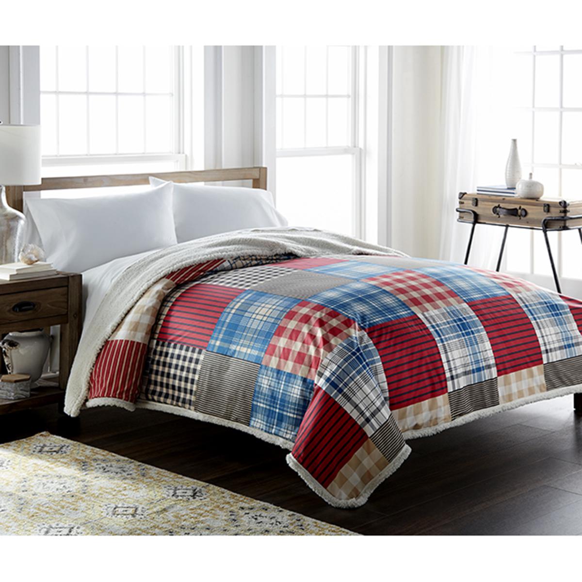  Shavel Micro Flannel Sherpa Blanket - King