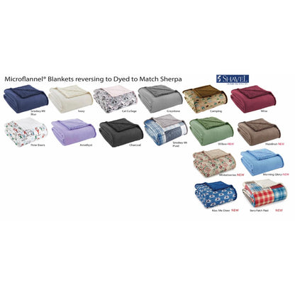 Shavel Micro Flannel Sherpa Blanket - King