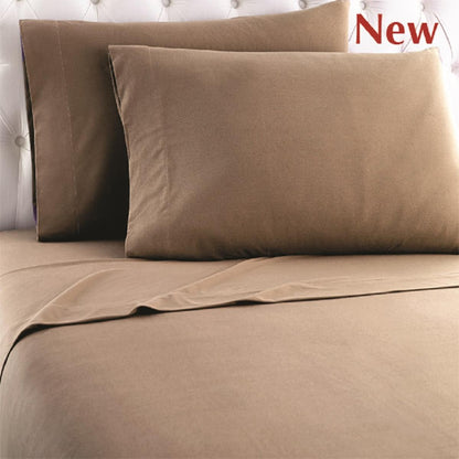  Shavel Micro Flannel Solid Color Sheet Set - King
