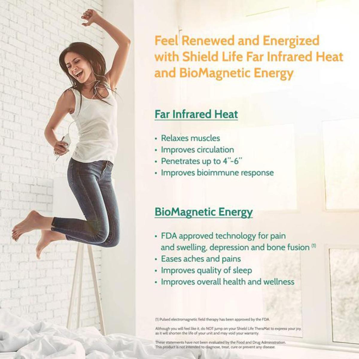  Shield Life TheraMat Lite Heated Mattress Pad - Single Size