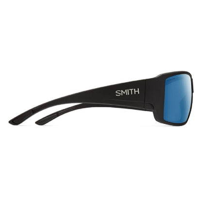  Smith Optics Guides Choice Sunglasses ChromaPop Polarized Blue Mirror - Matte Black Frame