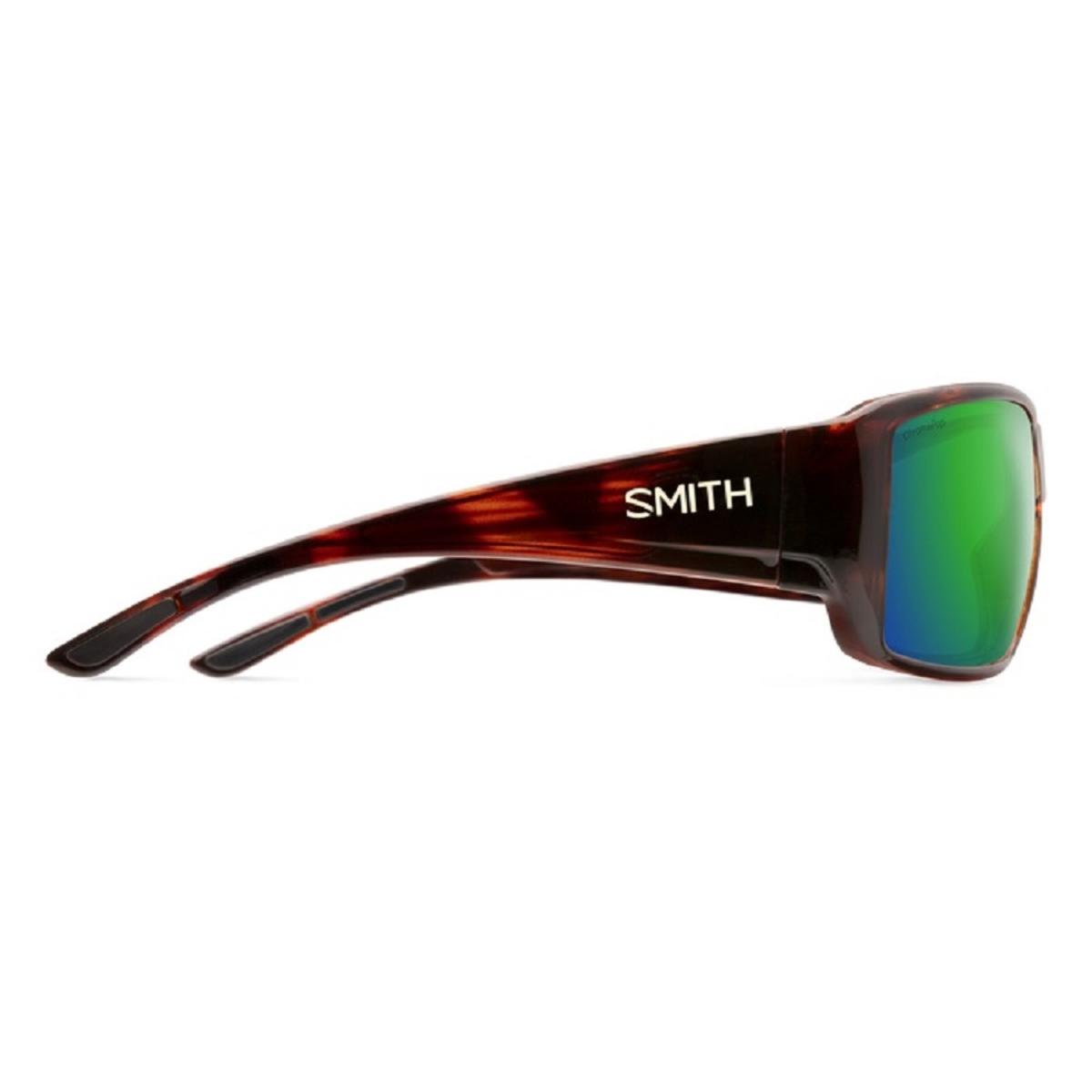  Smith Optics Guides Choice Sunglasses ChromaPop Polarized Green Mirror - Tortoise Frame