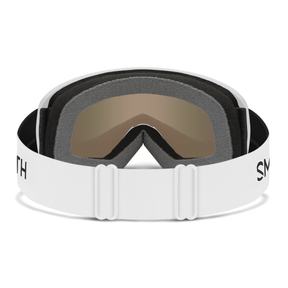  Smith Optics Snowday Youth Goggles Red Sol-X Mirror - White Frame