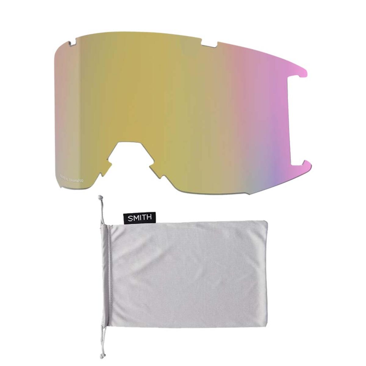  Smith Optics Squad XL Goggles Chromapop Sun Black Gold Mirror - Black Frame