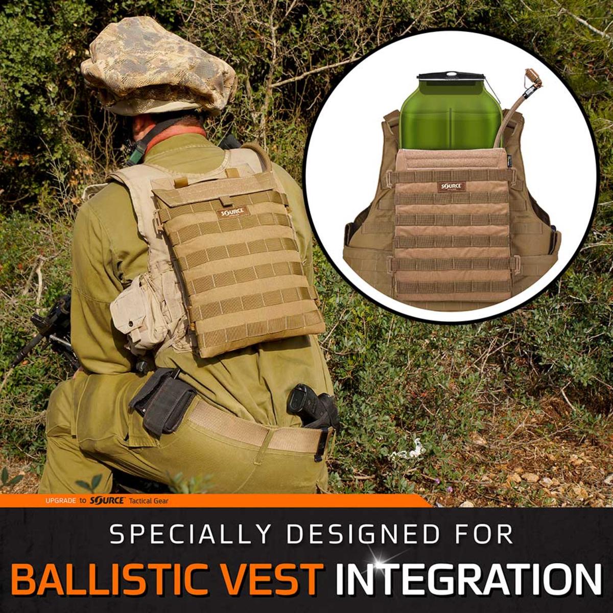  Source Tactical Razor Low Profile 3L Hydration Pouch - Coyote
