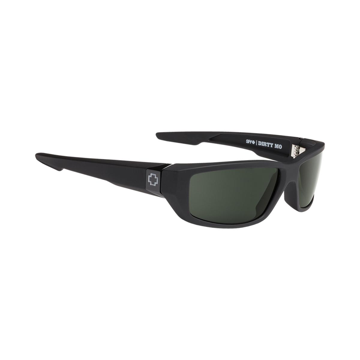  Spy Optic Dirty Mo Soft Matte Black - HD Plus Gray Green Polar