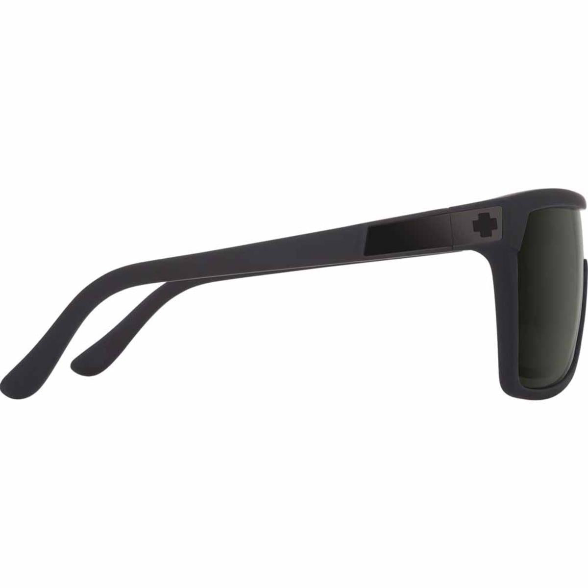  Spy Optic Flynn Soft Matte Black - Happy Gray Green Polar With Silver Spectra Mirror