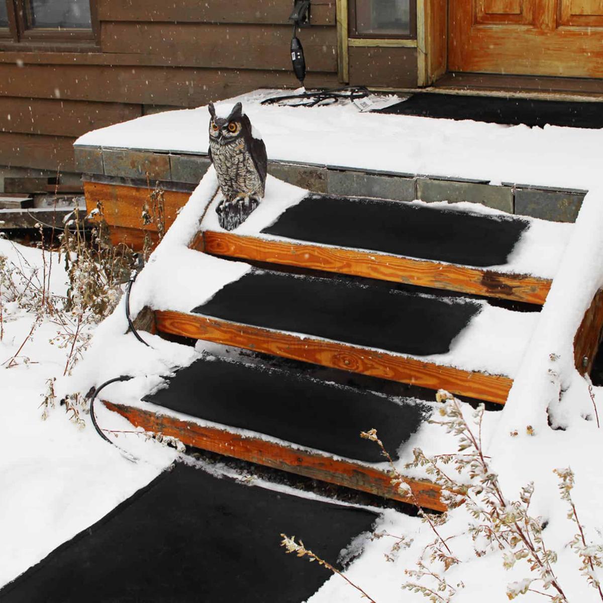  Summerstep Home Residential Snow Melting Heated Stair Mat, 11inx30in. Power Cord Not Included, See Description