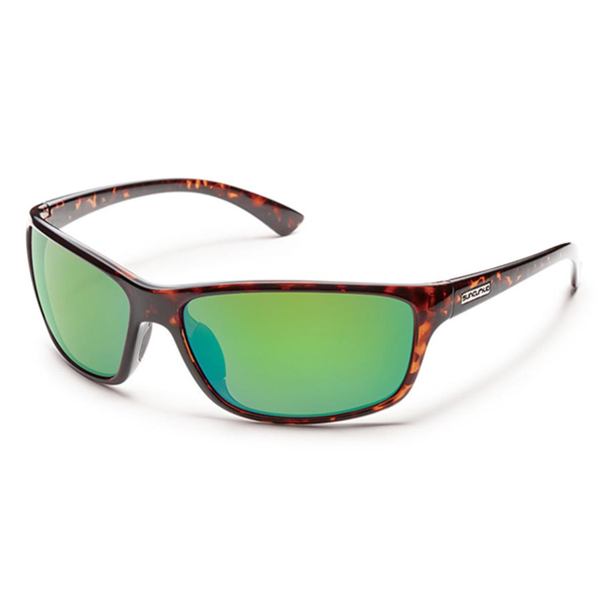  Suncloud Injection Sentry Tortoise Polarized Green Mirror Sunglasses