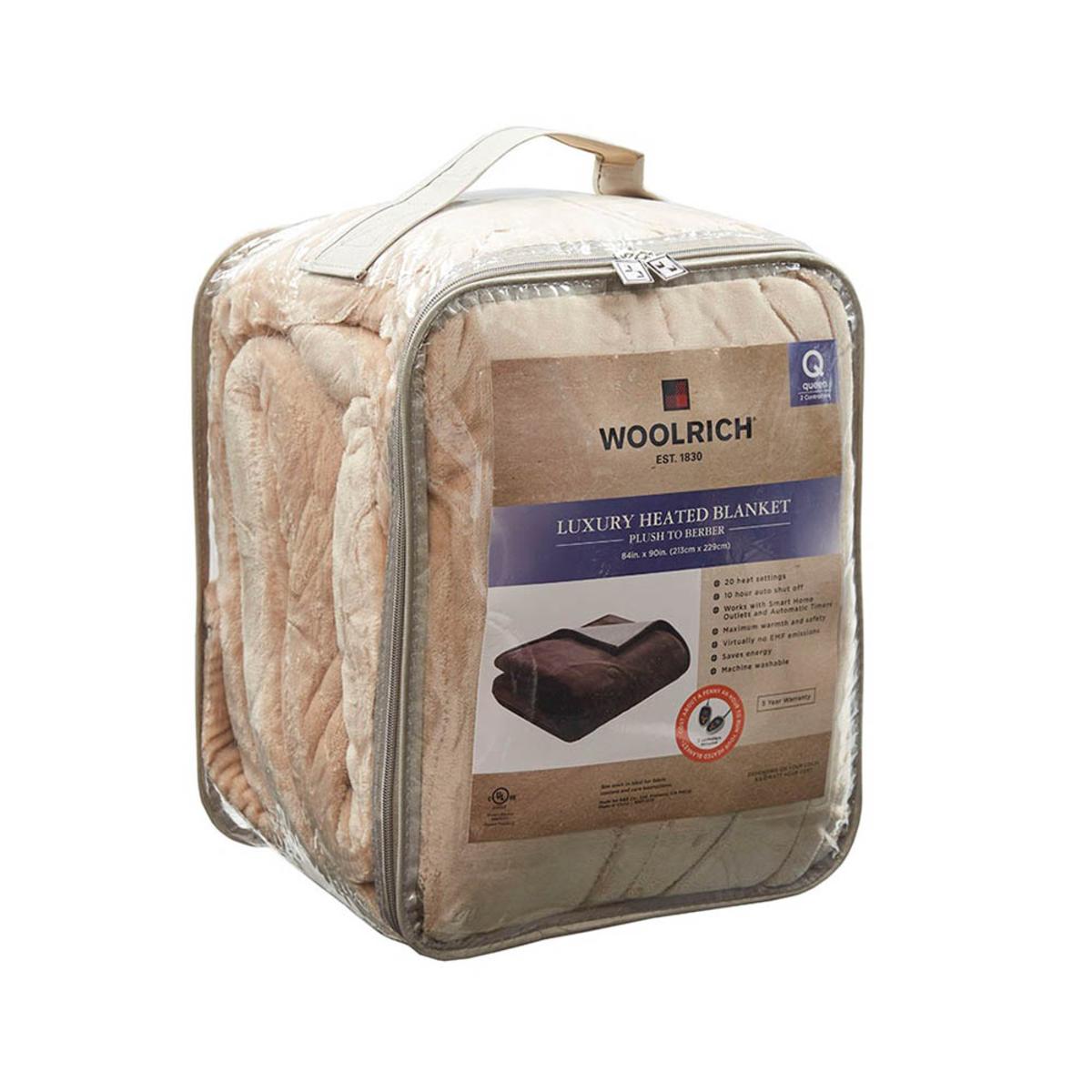  Woolrich Heated Plush To Berber Blanket - Queen